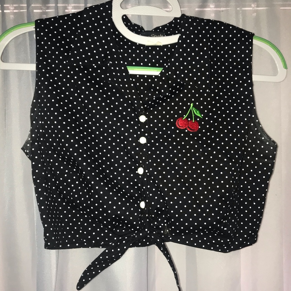 Rock Steady Crop Tie Top